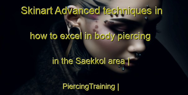 Skinart Advanced techniques in how to excel in body piercing in the Saekkol area | PiercingTraining | PiercingClasses | SkinartTraining-Republic of Korea
